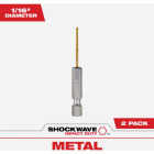 Milwaukee SHOCKWAVE Impact Duty 1/16 In. Titanium Hex Shank Drill Bit Image 1