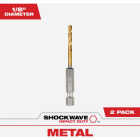 Milwaukee SHOCKWAVE Impact Duty 1/8 In. Titanium Hex Shank Drill Bit Image 1