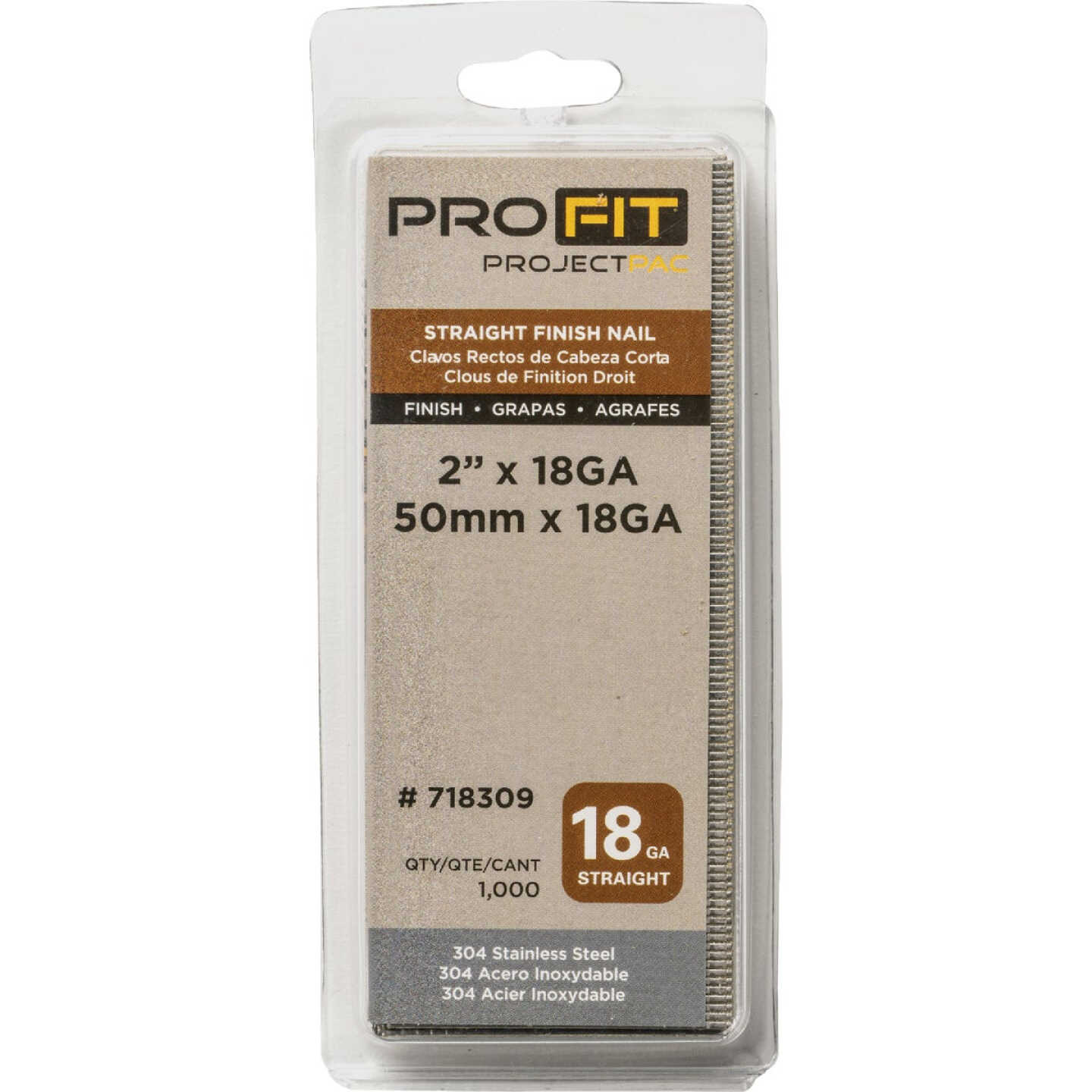 Pro-Fit 2 In. 18 Gauge 304-Stainless Steel Brad Nail (1000 Ct.) Image 2