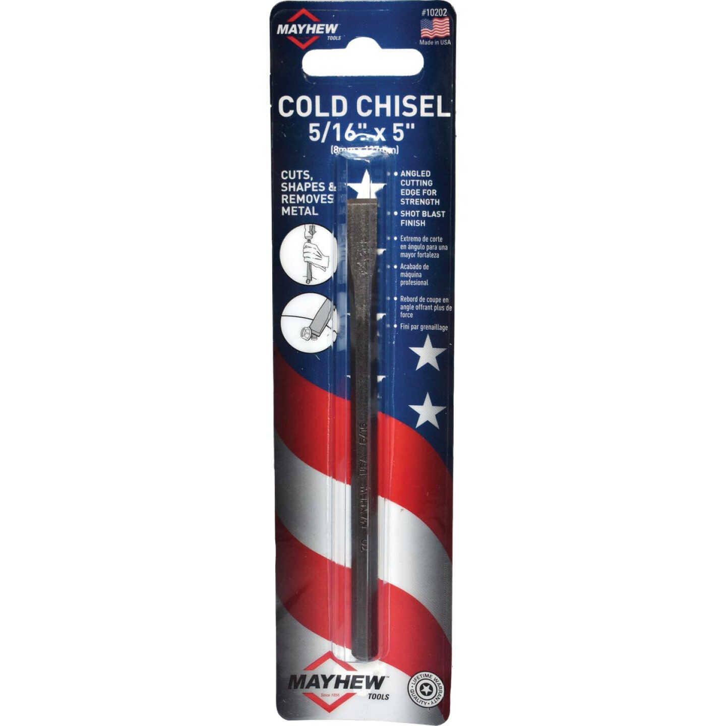Mayhew Tools 5/16 In. x 5 In. Cold Chisel Image 1