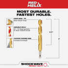 Milwaukee SHOCKWAVE Impact Duty 15/32 In. Titanium Hex Shank Drill Bit Image 2