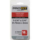 Pro-Fit 1/4 In. x 1-1/4 In. 18 Gauge 304-Stainless Steel L-Style Narrow Crown Staple (1000 Ct.) Image 2