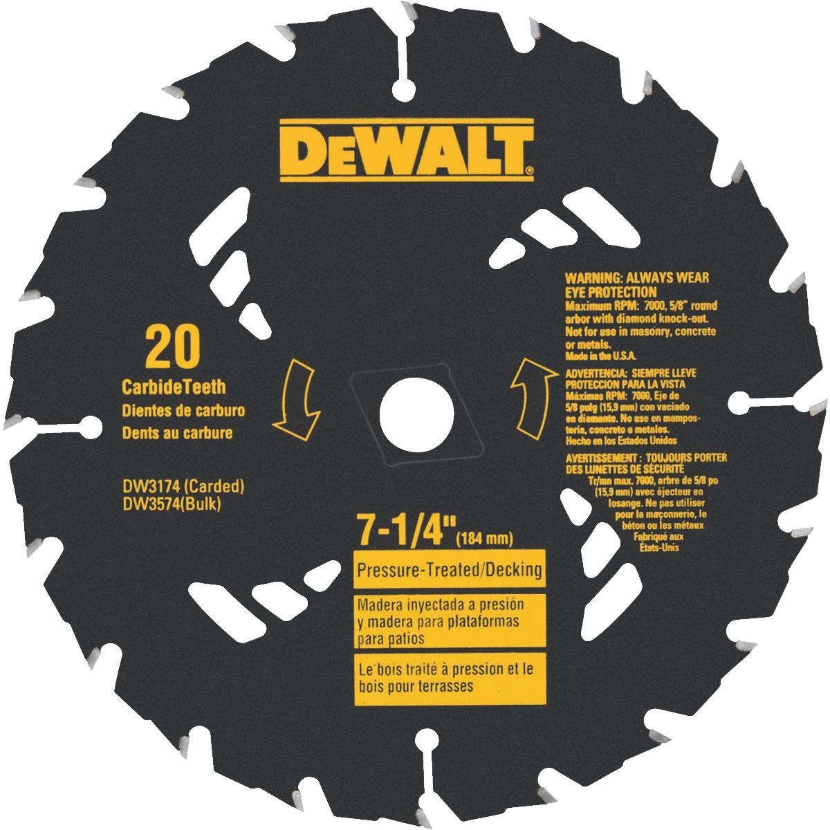 7-1/4" 20T BLADE Image 1