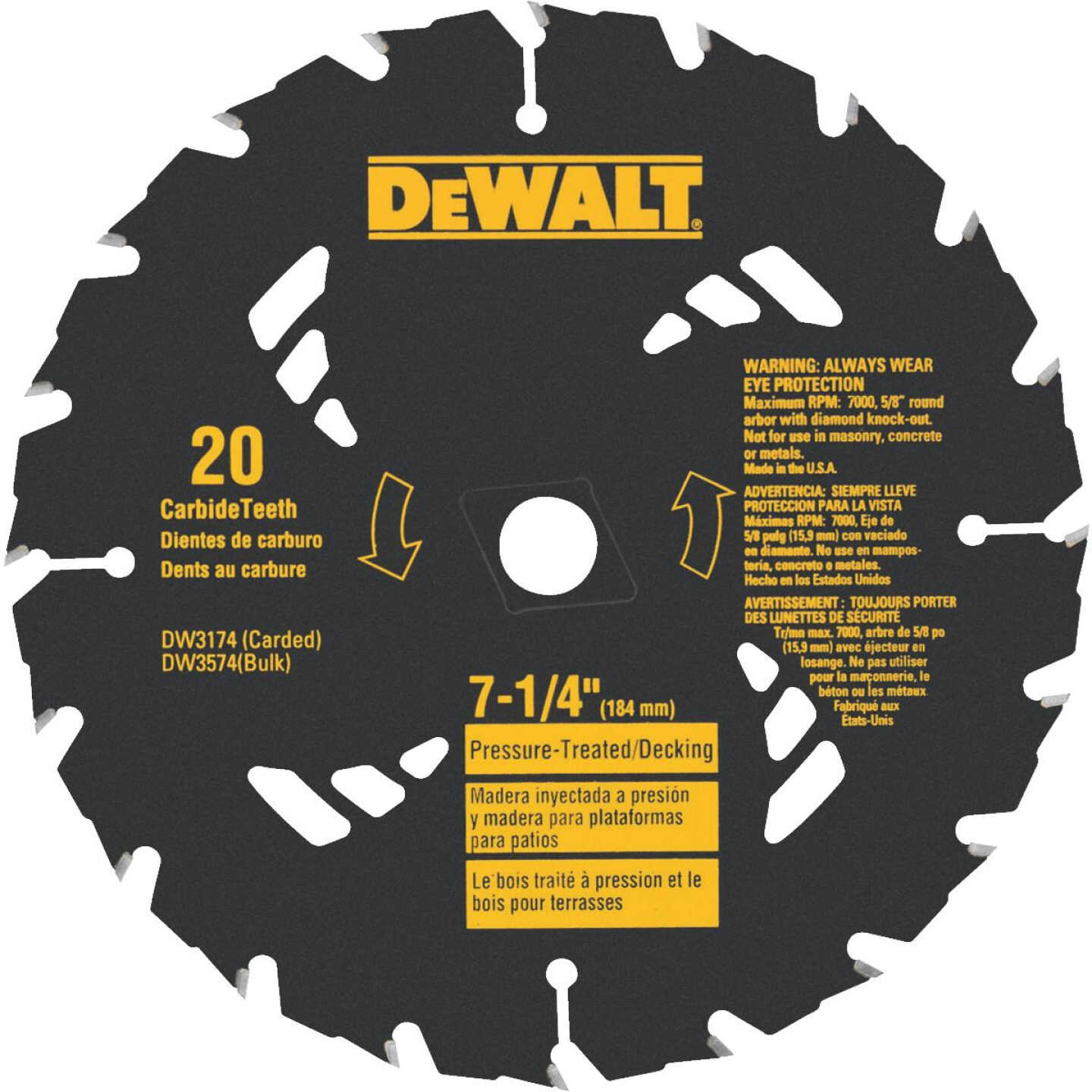 7-1/4" 20T BLADE Image 1