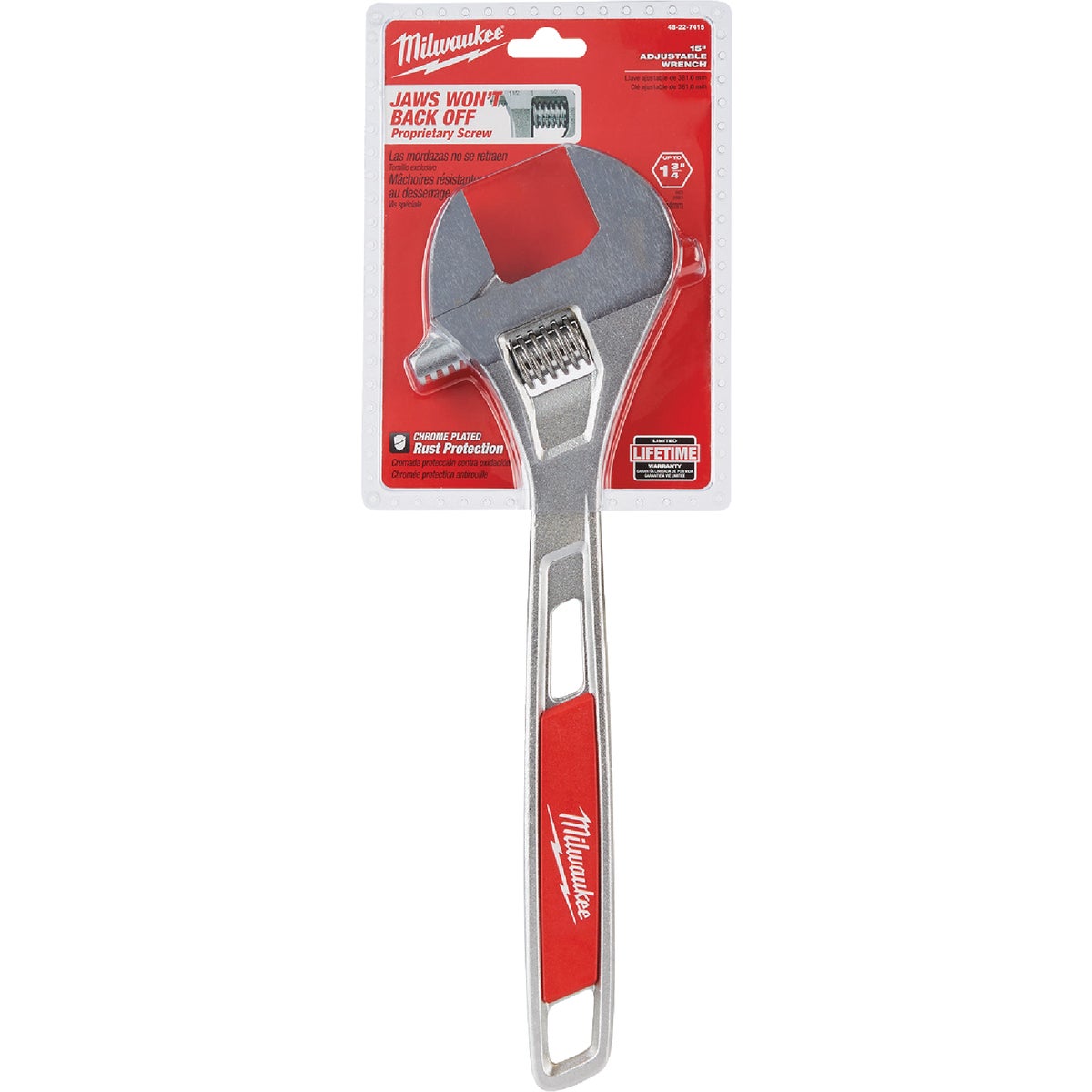 Milwaukee 15 In. Adjustable Wrench Image 3