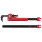 Milwaukee Cheater 10 In. to 24 In. Steel Adaptable Pipe Wrench Image 3