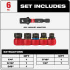 Milwaukee SHOCKWAVE 6-Piece Impact Duty Bolt Extractor Set Image 2