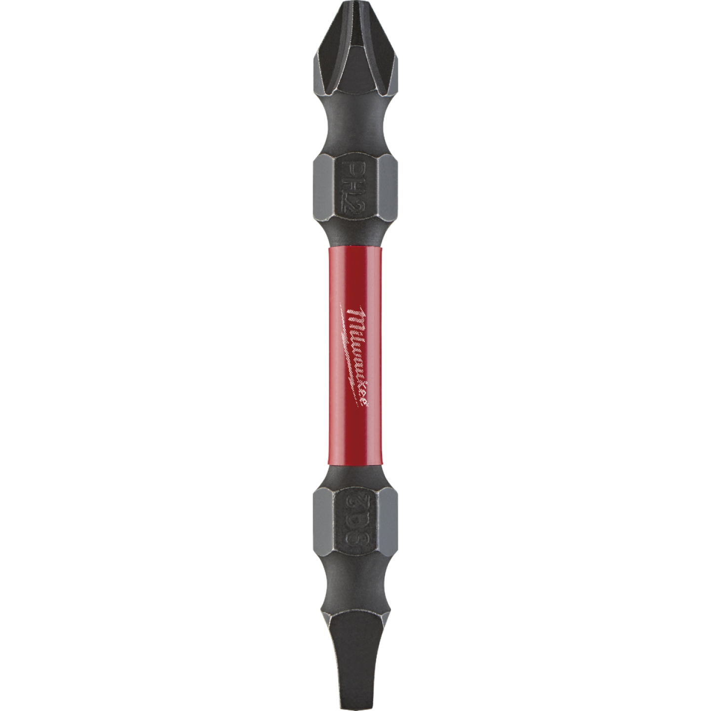 Milwaukee SHOCKWAVE #2 Phillips and #2 Square Recess Power Double-End Screwdriver Bit Image 1