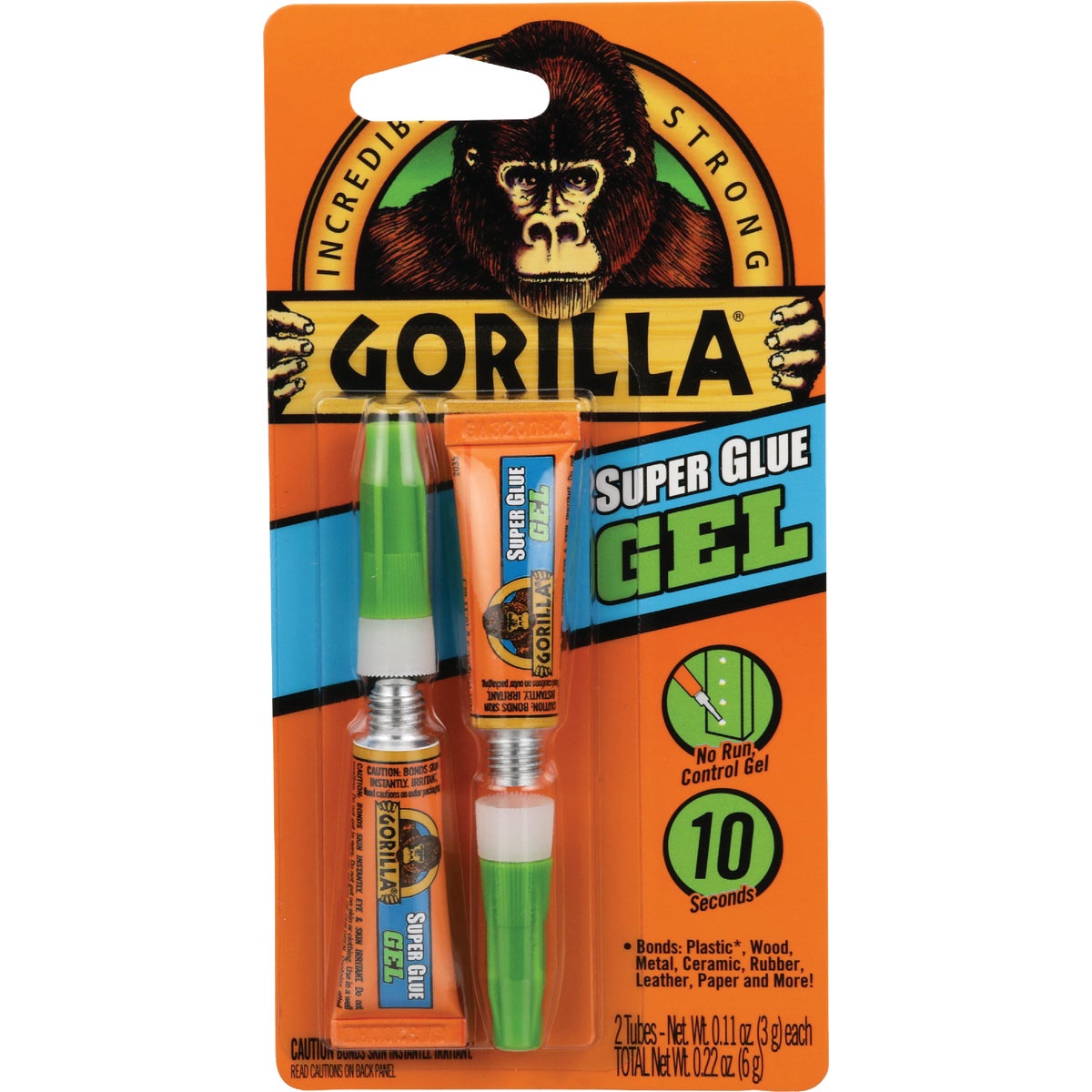 Gorilla 0.11 Oz. Super Glue Gel (2-Pack)