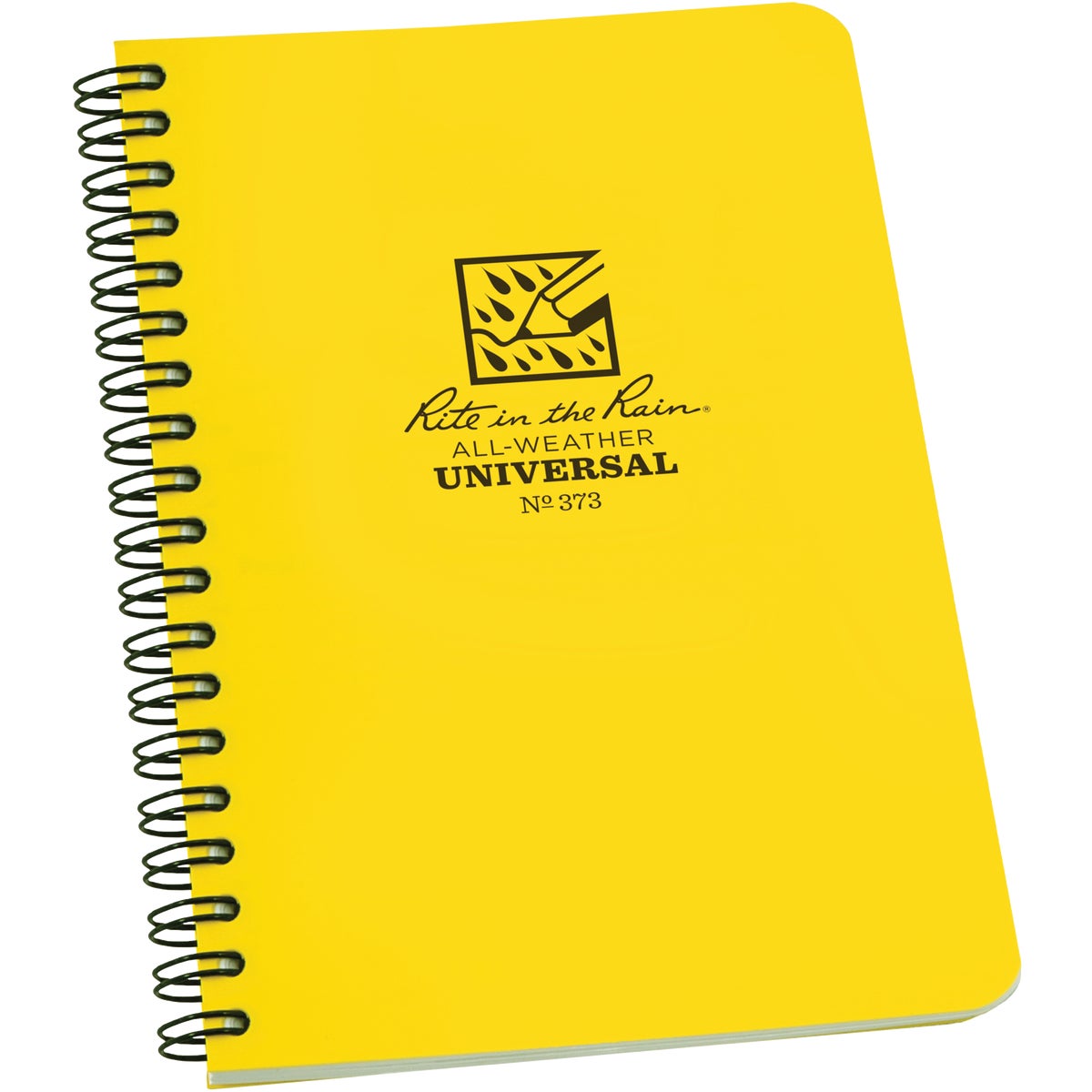 Rite in the Rain 4-7/8 In. x 7 In. 32-Sheet Side Spiral Universal Pattern Notebook, Yellow