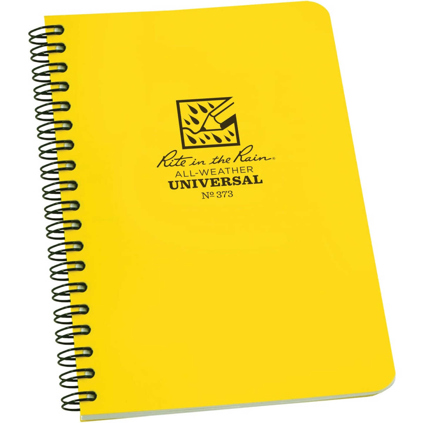 Rite in the Rain 4-7/8 In. x 7 In. 32-Sheet Side Spiral Universal Pattern Notebook, Yellow Image 1