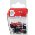Milwaukee SHOCKWAVE T25 TORX 1 In. Insert Impact Screwdriver Bit (15-Pack) Image 1
