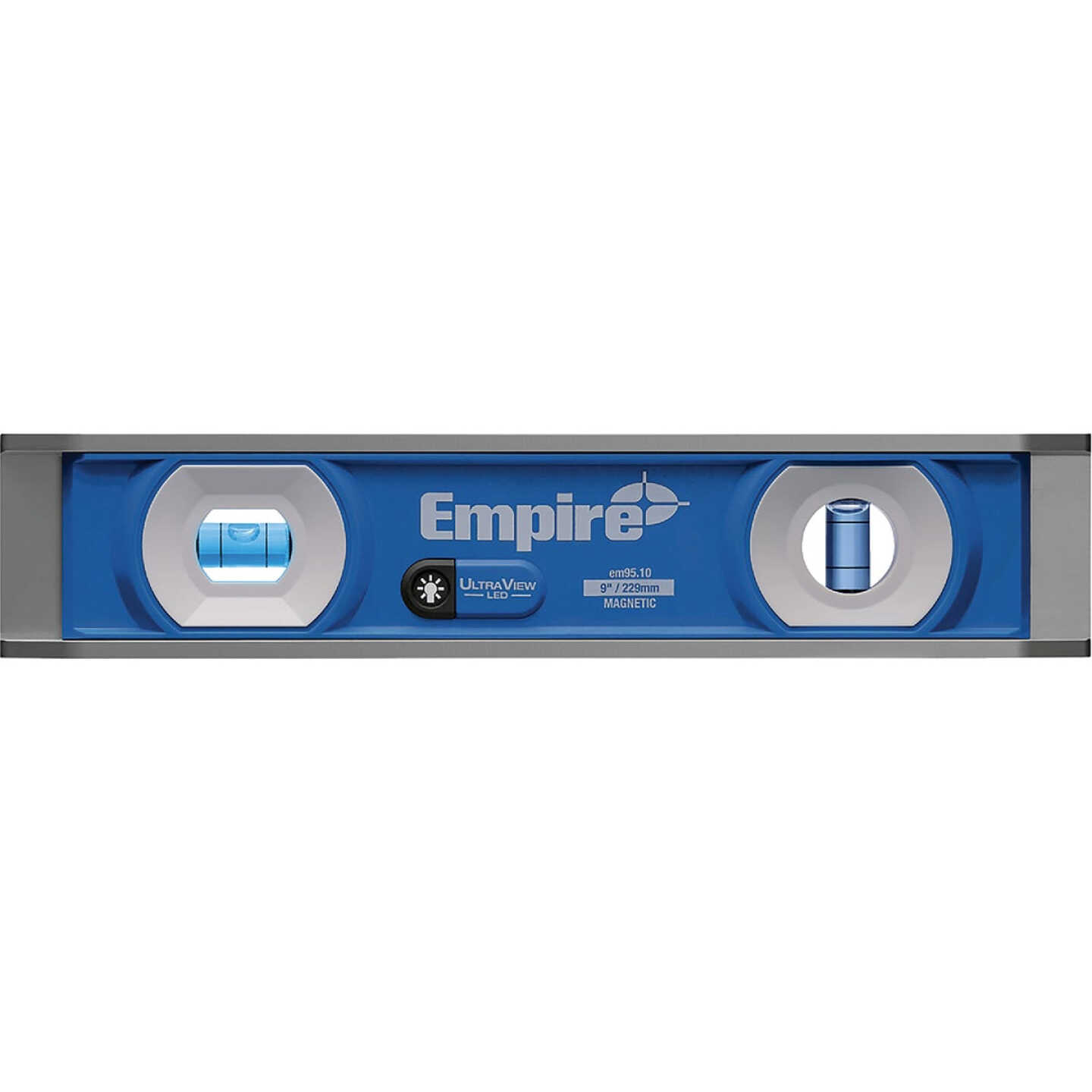 Empire 9 In. Aluminum Magnetic UltraView LED Torpedo Level Image 1