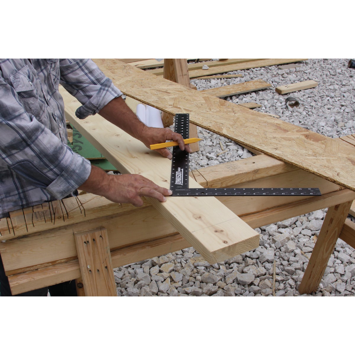 Johnson Level 16 In. x 24 In. Arc Angle Framing Square Image 4