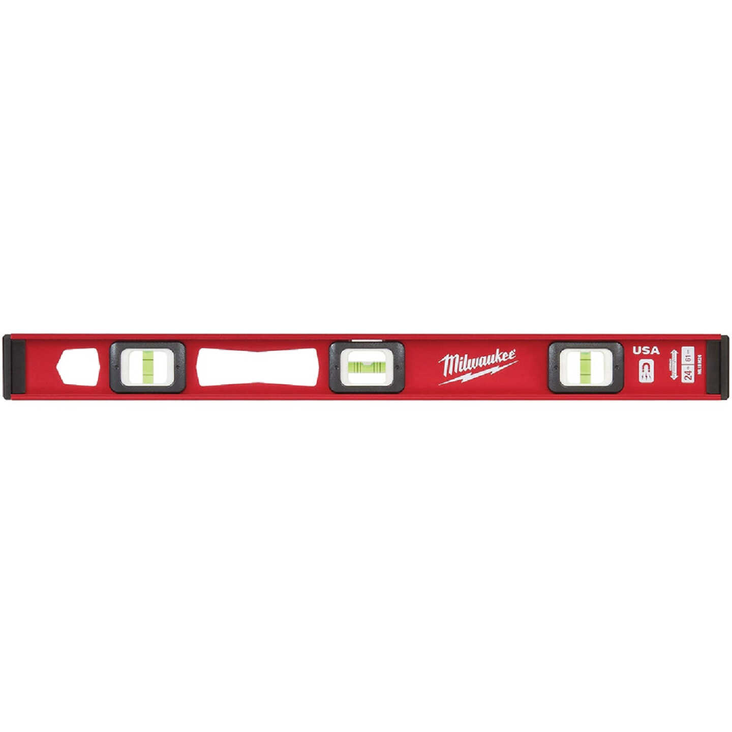 Milwaukee 24 In. Aluminum Magnetic I-Beam Level Image 1