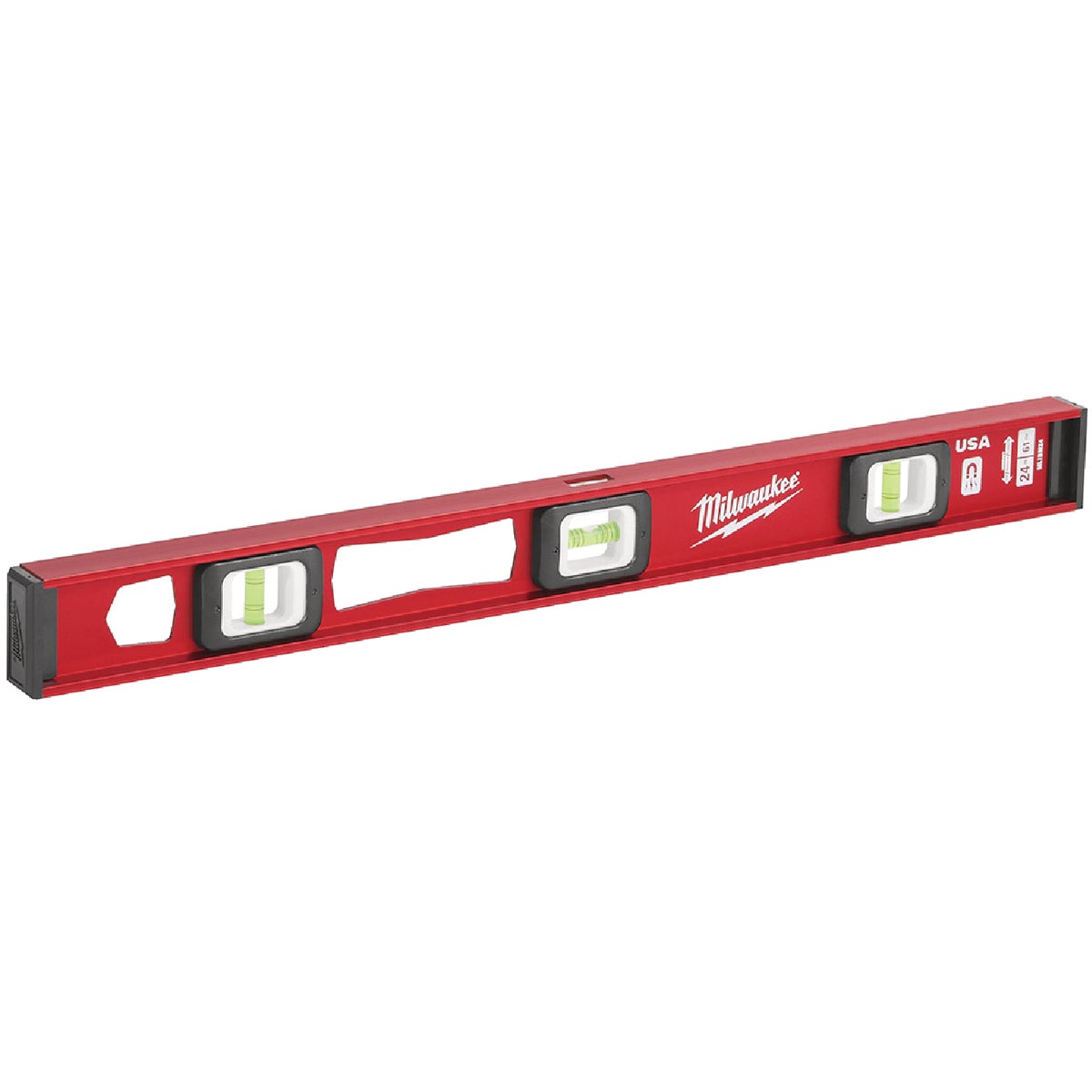 Milwaukee 24 In. Aluminum Magnetic I-Beam Level Image 4