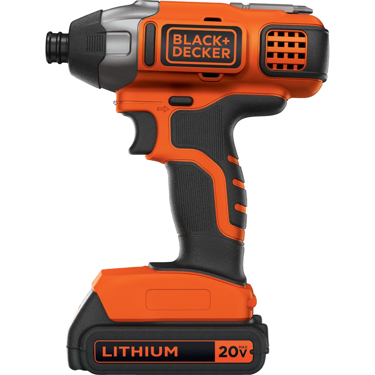 Black & Decker 20V MAX Lithium-Ion 1/4 In. Hex Cordless Impact Driver Kit with 1.5 Ah Battery & Charger
