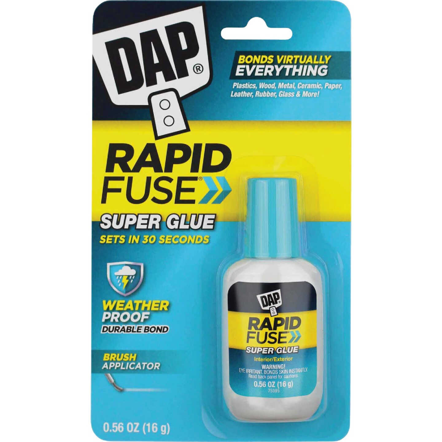 DAP RapidFuse 0.56 Oz. Clear Multi-Purpose Adhesive Brush Applicator Image 1