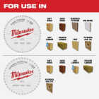 Milwaukee 10 In. 40-Tooth General Purpose & 60-Tooth Fine Finish Wood Circular Saw Set Image 3