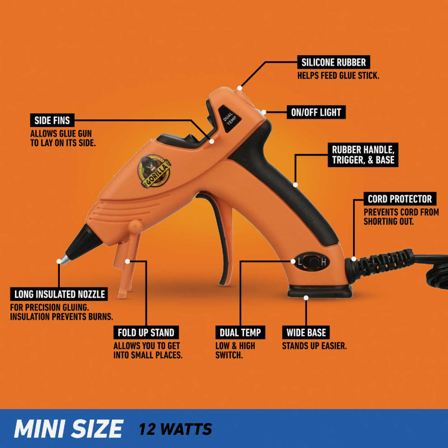 Gorilla Dual-Temp Mini Glue Gun Image 3