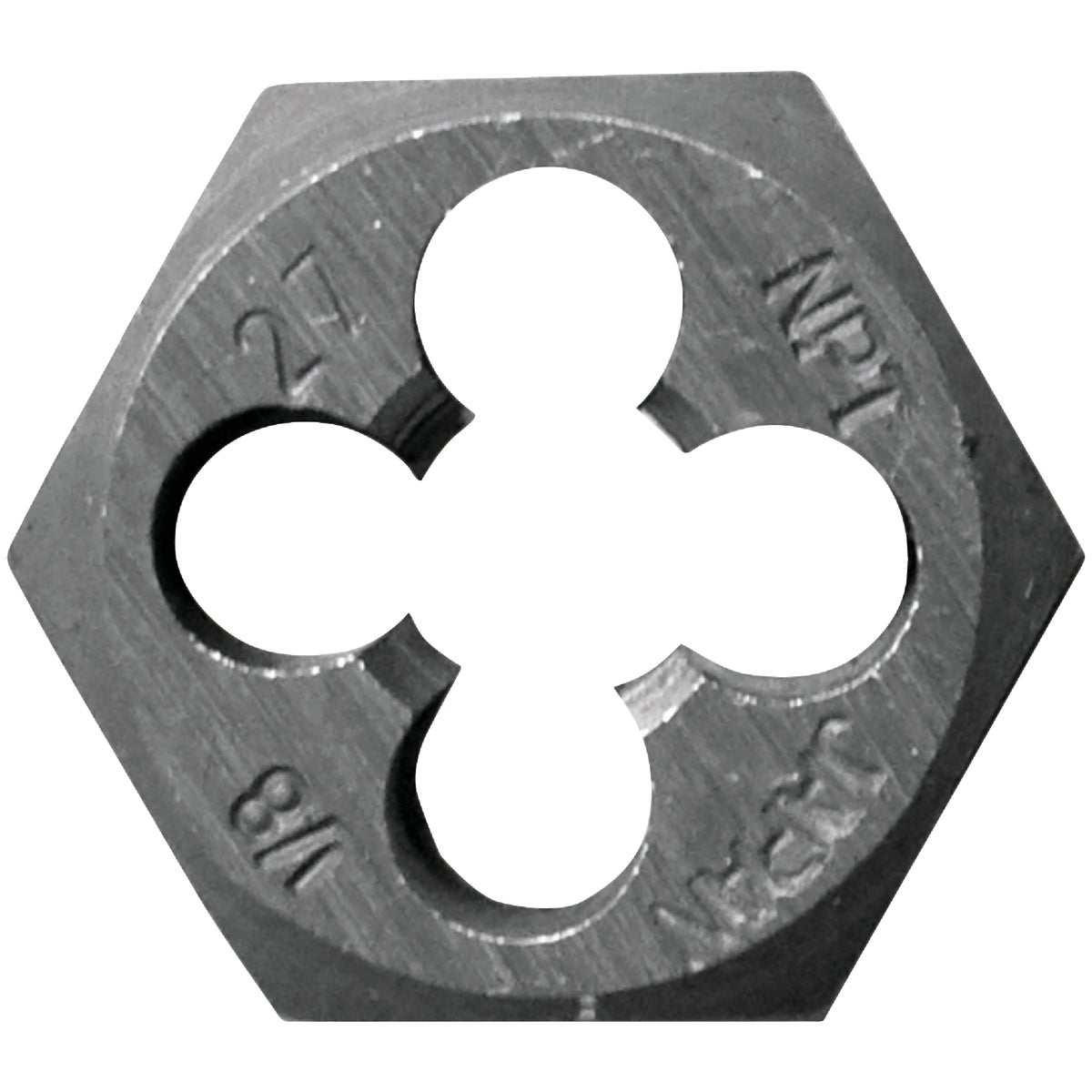 Century Drill & Tool 1/8-27 NPT 1 In. Across Flats Hexagon Pipe Die Image 2
