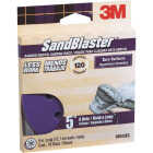 3M Sandblaster 5 In. 120-Grit 8-Hole Pattern Vented Sanding Disc with Hook & Loop Backing (10-Pack) Image 1