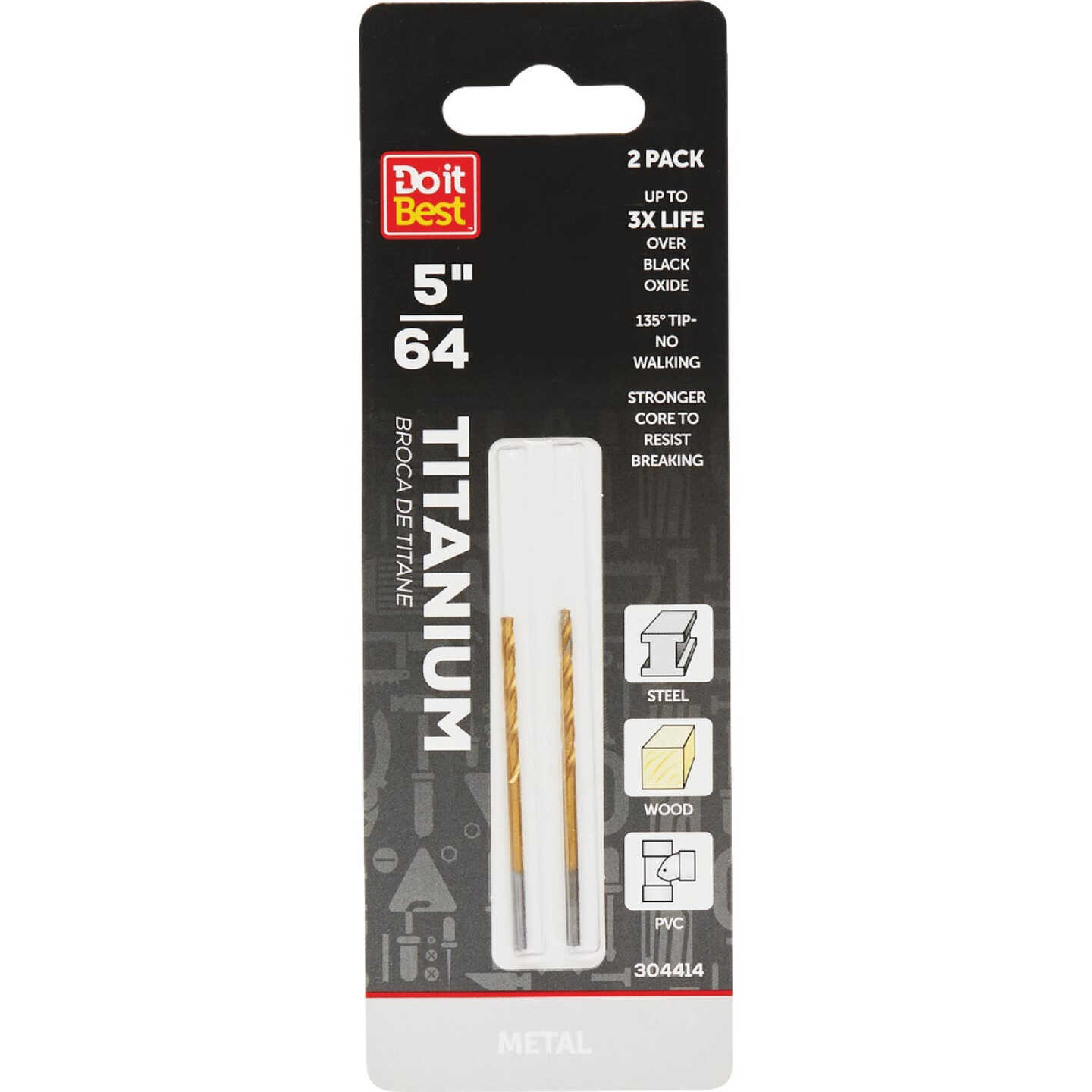 Do it Best 5/64 In. Titanium Drill Bit (2-Pack) Image 1