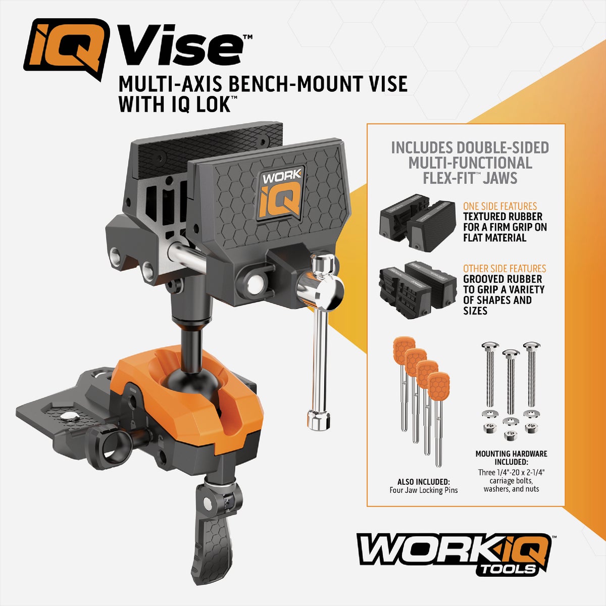 IQ Vise 360-Degree Articulating Bench Vise Image 2