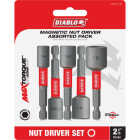 Diablo 2-9/16 In. Magnetic Nutdriver Bit Set (5-Piece) Image 1