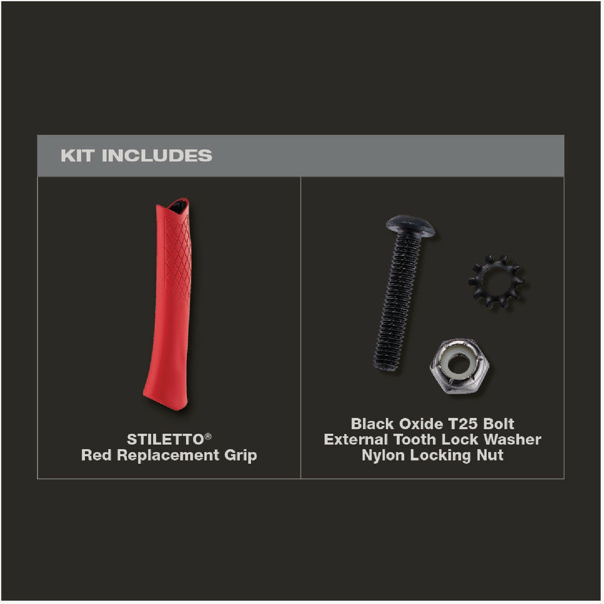 Stiletto Red Replacement Handle Grip Image 3