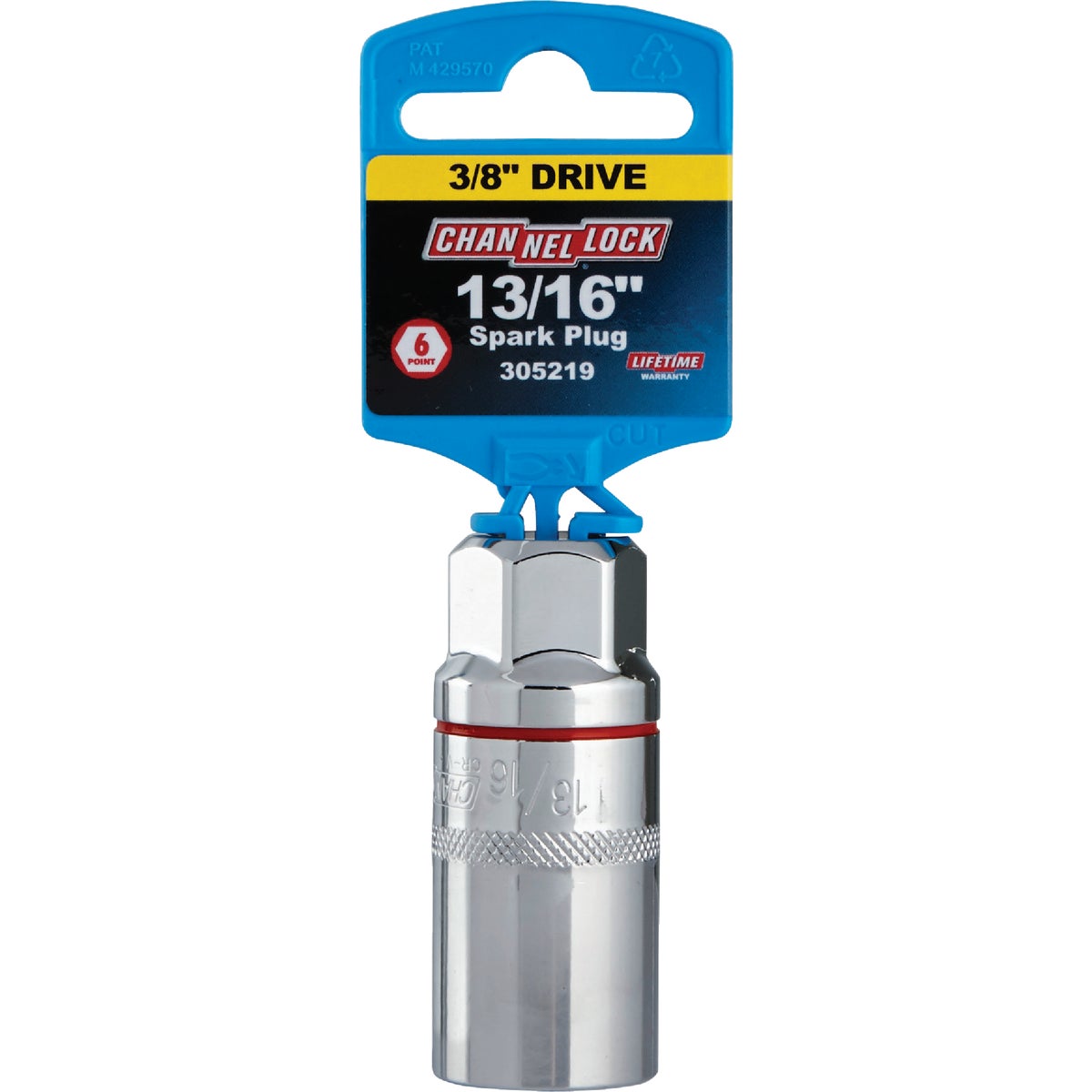 Channellock 3/8 In. Drive 13/16 In. 6-Point Standard Spark Plug Socket Image 2