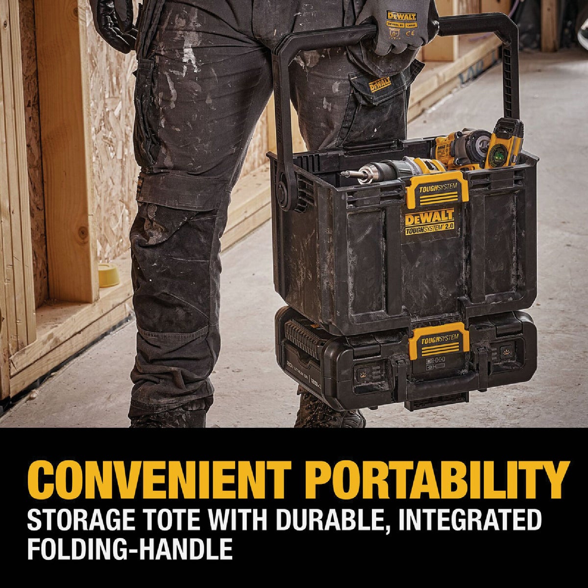 DEWALT ToughSystem 2.0 20V/60V MAX Adjustable Work Light with Storage Tote Image 3