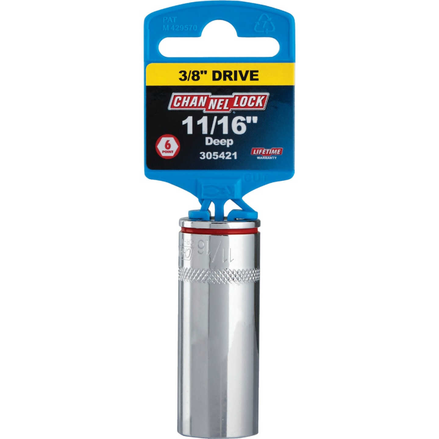 Channellock 3/8 In. Drive 11/16 In. 6-Point Deep Standard Socket Image 2
