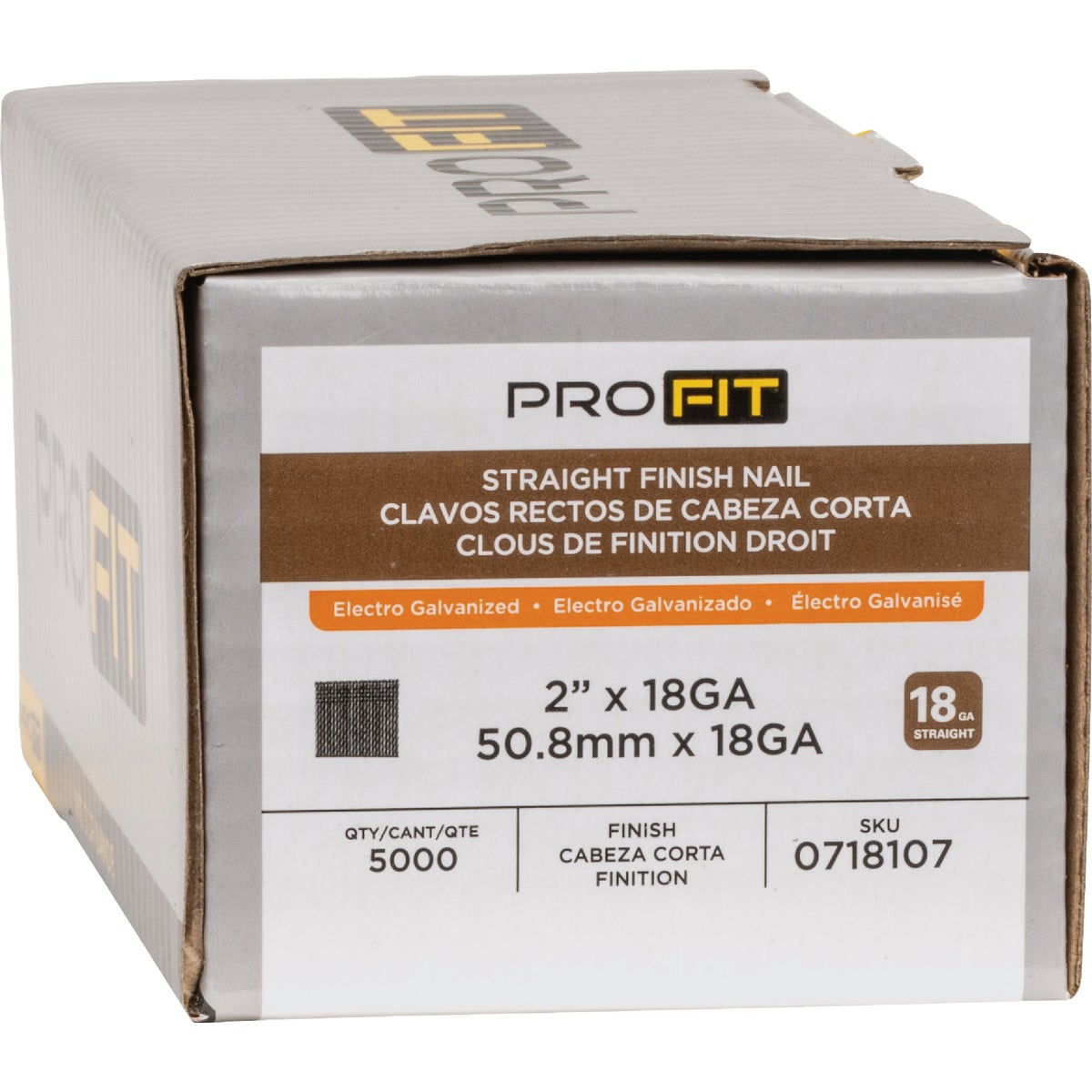 Pro-Fit 2 In. 18 Gauge Electro Galvanized Brad Nail (5000 Ct.) Image 2