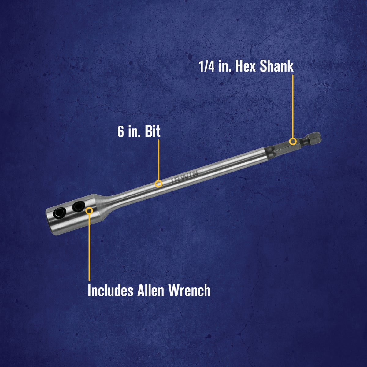 Irwin Speedbor 6 In. x 1/4 In. Spade Drill Bit Extension Image 2