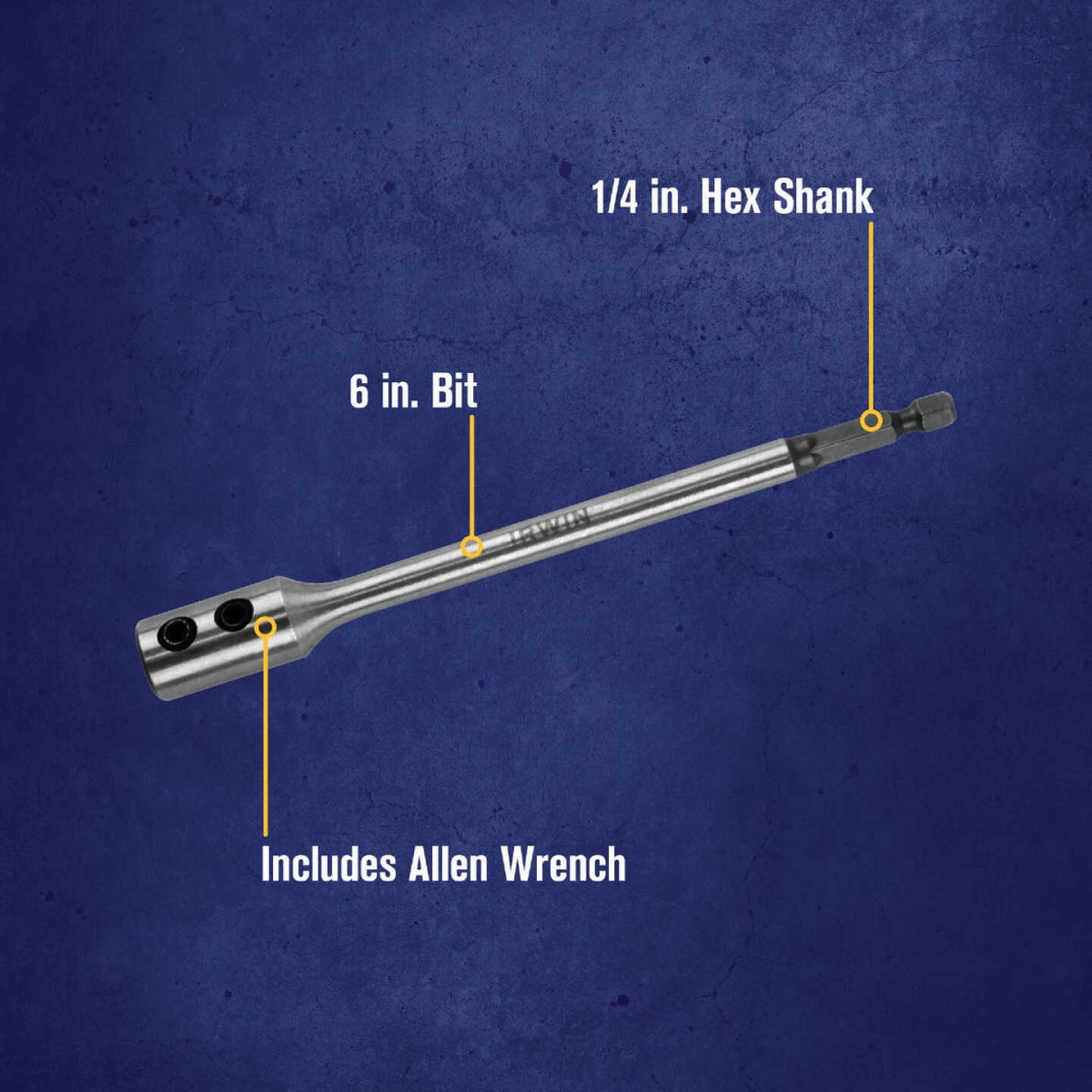 Irwin Speedbor 6 In. x 1/4 In. Spade Drill Bit Extension Image 2