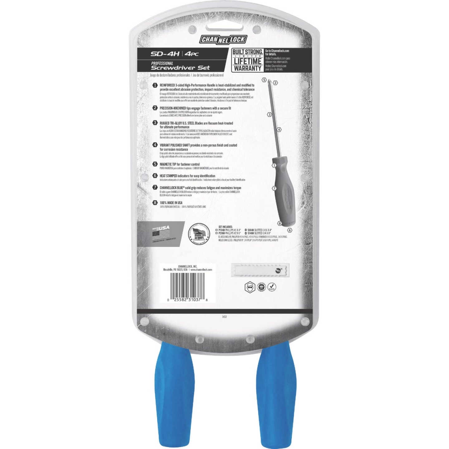 Channellock Standard Screwdriver Set (4-Piece) Image 4