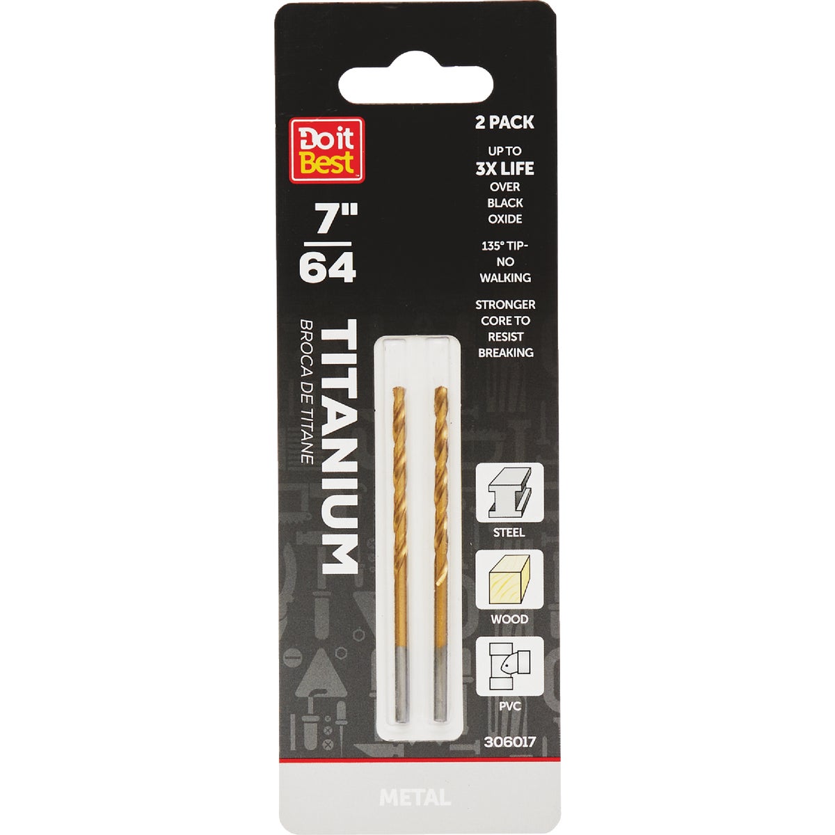 Do it Best 7/64 In. Titanium Drill Bit (2-Pack) Image 1