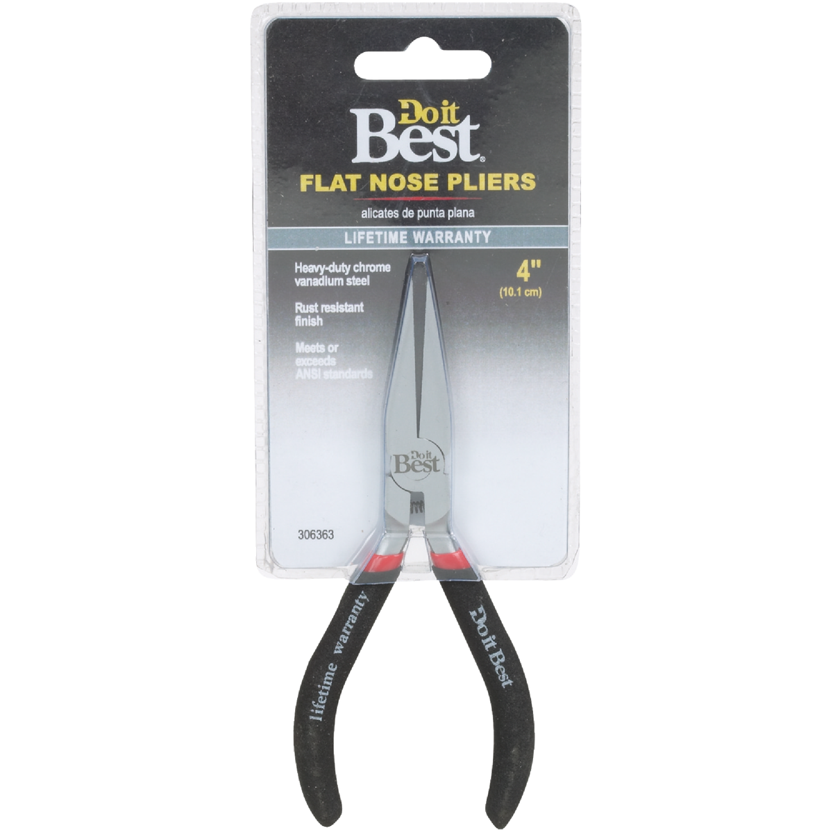 Do it Best 4 In. Flat Long Nose Pliers Image 2