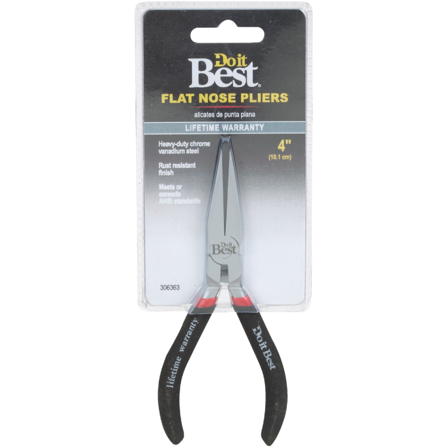 Do it Best 4 In. Flat Long Nose Pliers Image 2