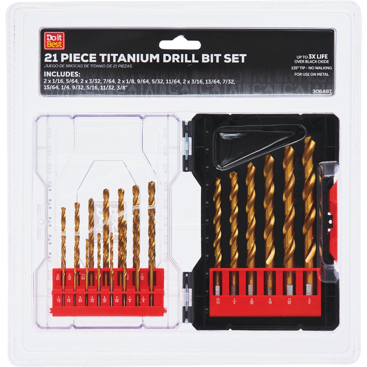 Do it Best Titanium Drill Bit Set (21-Piece)