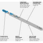 Bosch 5-1/4 In. x 14 TPI T-Shank HSS Jig Saw Blade for Metal (5-Pack) Image 2