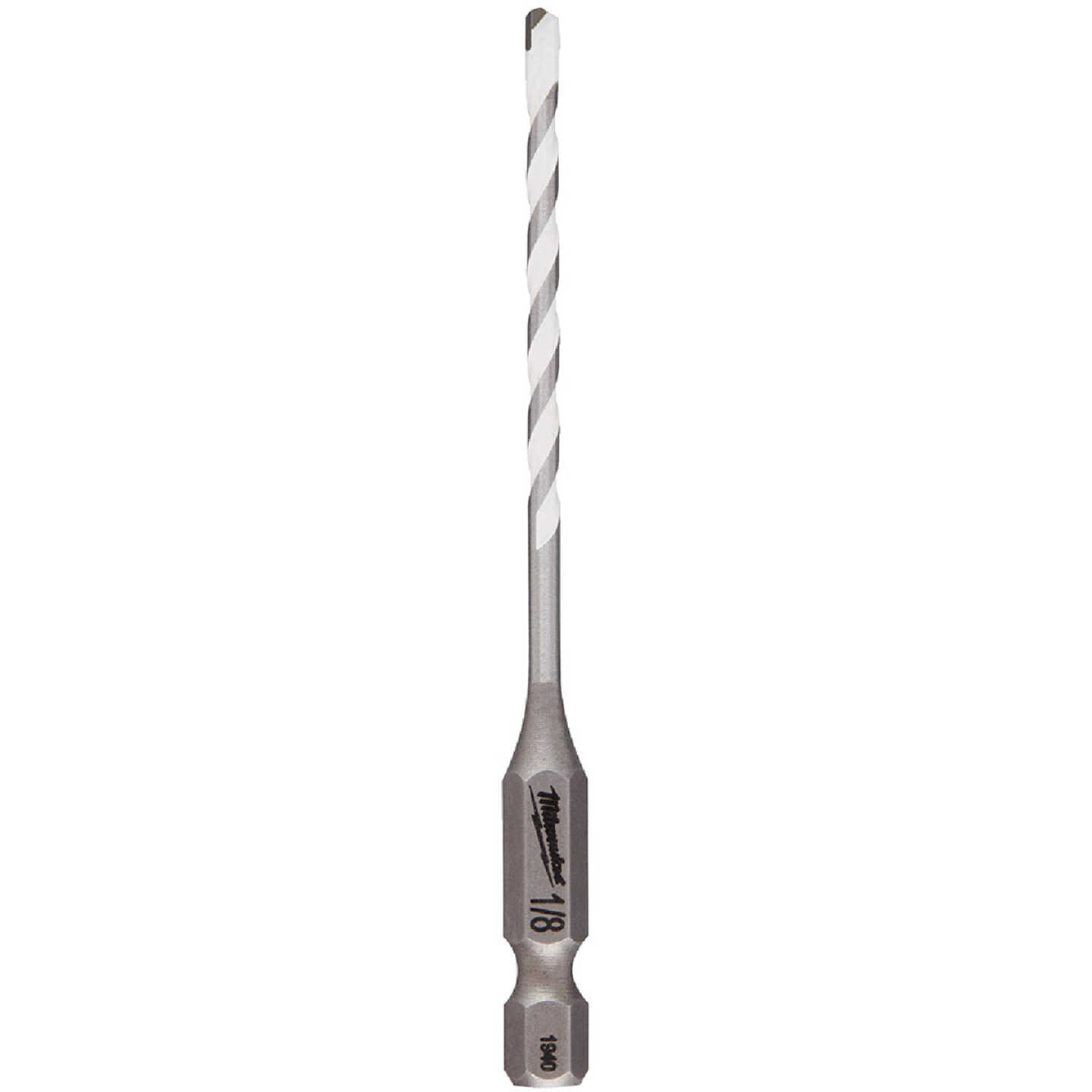 Milwaukee SHOCKWAVE 1/8 In. x 3-1/2 In. Impact Duty Carbide Multi-Material Hex Shank Drill Bit Image 1
