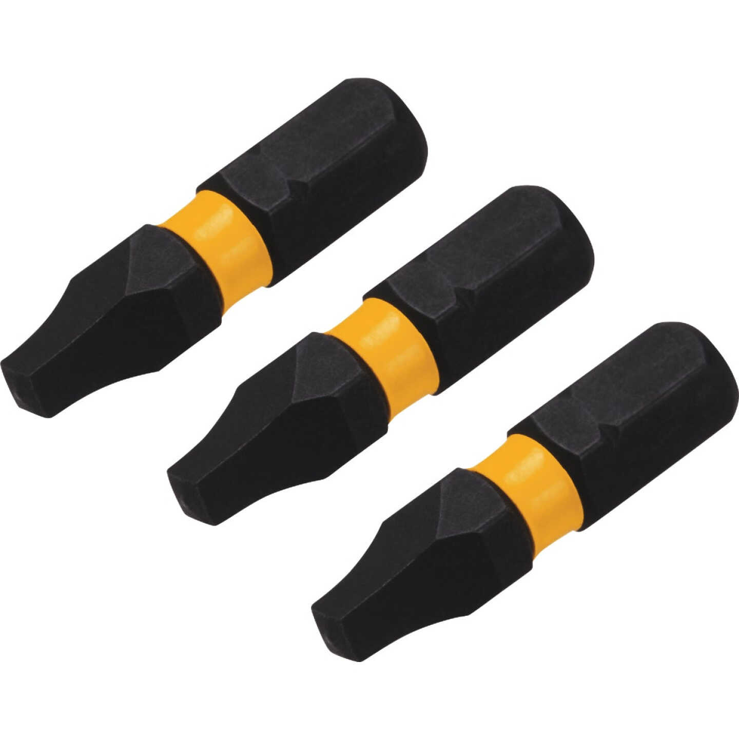DEWALT FlexTorq 1 In. #2 Square Insert Impact Screwdriver Bit (3-Pack) Image 1