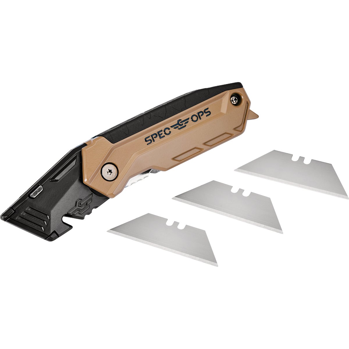Spec Ops Folding Utility Knife with (3) Blades