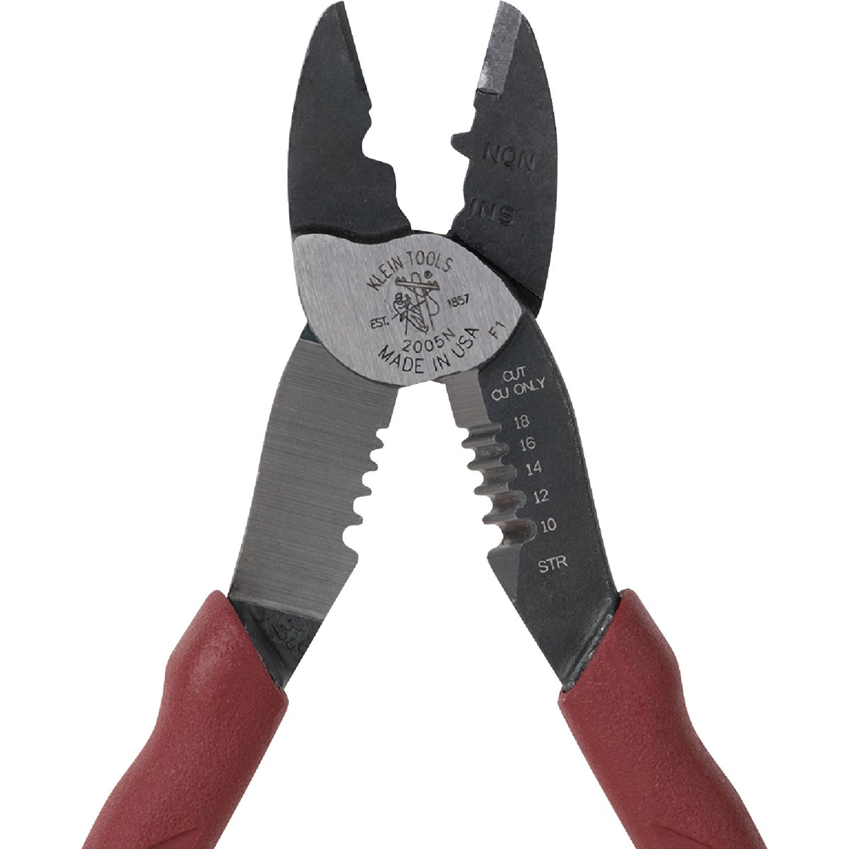 Klein 9 In. Forged Steel Crimper & Stripper/Cutter Image 6