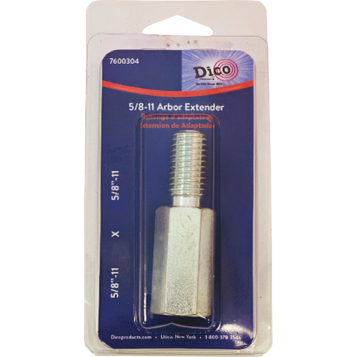 Dico 5/8 In.-11 x 5/8 In.-11 Angle Grinder Arbor Extender