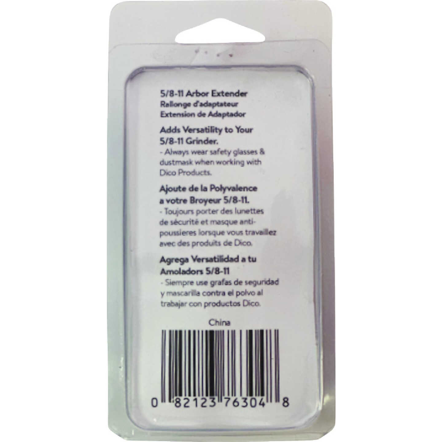 Dico 5/8 In.-11 x 5/8 In.-11 Angle Grinder Arbor Extender Image 2