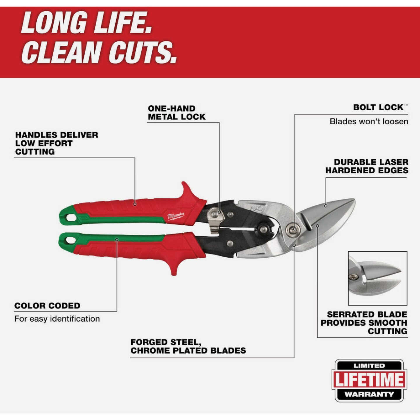 Milwaukee Offset Aviation Snip Set (2-Piece) Image 4