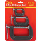 Do it 1 In., 2 In. & 3 In. C-Clamp Set (3-Piece) Image 1